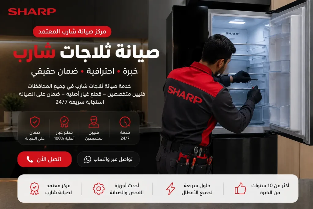 صيانة ثلاجات شارب